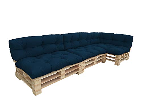 Oslo cuscini per mobili in pallet impermeabili, trapuntati, imbottiti, per divani in pallet