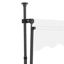 UnfadeMemory Tenda da Sole Resistente all'Acqua, allo Sporco Retrattile Manuale con LED 300 cm Crema