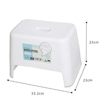 YIONGA CAIJINJIN Sgabello Antiscivolo Sgabello in plastica Bagno Bagno Sgabello da Bagno Durevole e infrangibile Sgabello da Bagno (Color : White)