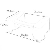 Sgabello toletta Terra in plastica da Bagno piedistallo per Adulto con Altezza 56,3 * 36,9 * 19,7 cm LCSHAN
