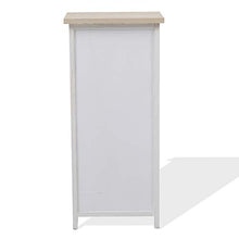 Rebecca Mobili Mobile bagno, armadietto per camera, 1 anta 1 cassetto, bianco beige, stile vintage, bagno camera - Misure: 75 x 32 x 27 cm (HxLxP) - Art. RE4594