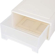 Contenitori impilabili,Scatole di immagazzinaggio del Guardaroba dell'organizzatore del cassetto di plastica,Cesto portaoggetti Make-up Organizzatore Trasparente Multi-Cassetto,42.3 x 45.5 x 20.5cm