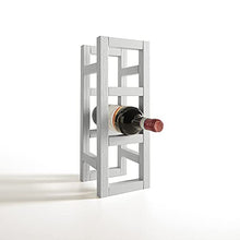 ARHome Portabottiglie Vino, 38.8 x 14.4 x 14.4, Grigio Chiaro, Cantinetta componibile, Made in Italy