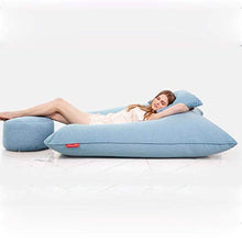 LuoMei Pouf Divano Pigro Sedia Portatile Coccola Lavabile Divano per Bambini Camera da Letto per Bambini Invio Gratuito Pennello AppiccicosoGrigio, 62.99x51.18IN