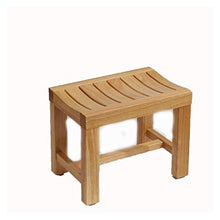 JDJD Doccia Sedile Anticorrosione Bagno Sgabello Wash Piedi Anziani Bagno Sgabello da Doccia in Camera Cambiare Le Scarpe Sgabello Casa di Legno Solido Pranzo Sgabello (Color : 1)