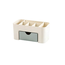 Organizzatore per trucchi, cosmetici, gioielli, espositore per riporre oggetti di trucco, con cassetto, portapenne in plastica, per camera da letto, bagno, regalo ideale per le donne