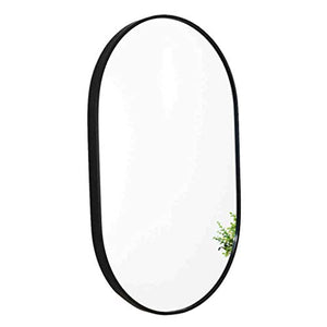 Specchio bagno Specchio ovale a parete con cornice in metallo Specchi per trucco grandi Specchio ingranditore Specchio ingranditore Doccia Make-up Specchio-Camera da letto Soggiorno 52 cm × 83 cm