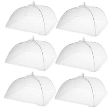 6 Pz Alimentare Coperture Setaccio a Maglie Cibo 'Ombrello della Tenda di Copertura Riutilizzabile E Pieghevole Outdoor Picnic degli Alimenti Comprende Raffinata Copertina Food Net