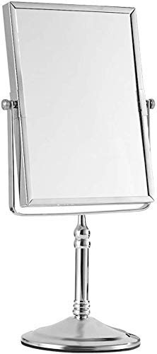 JKCKHA In stile europeo, trucco dello specchio del metallo desktop su due lati Specchio da toilette HD Bagno specchio di bellezza Camera pieghevole Specchio da toilette a 360 ° a rotazione libera Spec