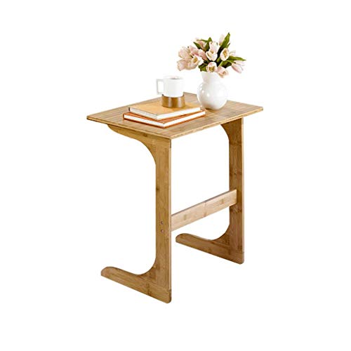 LICHUAN Tavolino da comodino in bambù semplice da comodino, comodino moderno e pigro tavolo per notebook tavolino End Table Facile da montare (Dimensioni: Large)