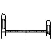 mewmewcat Struttura Letto Struttura in Metallo Nero Famiglia Pratico giroletto, Camera da Letto giroletto in Metallo Stile Moderno 213 x 111 x 109 cm (Lunghezza x Larghezza x Altezza)