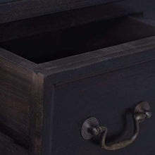 vidaXL Cassettiera in Legno Massello di Mogano