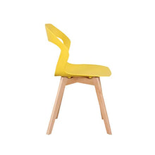GroBKau, set di 4 sedie semplici e moderne in plastica per soggiorno, sala da pranzo, ufficio, sala riunioni, ristorante, ecc.