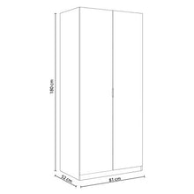 EASY HOME A5 Sitael 5 Armadio Anta Battente, Legno_Composito, Beige Chiaro, 81 x 52 x 180H cm