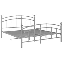 vidaXL Giroletto Grigio in Metallo 140x200 cm