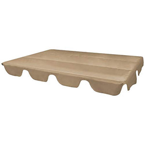lyrlody Baldacchino Dondolo da Giardino, Tetto Dondolo Copertura Tettuccio per Dondolo, 226 x 186 cm, Taupe