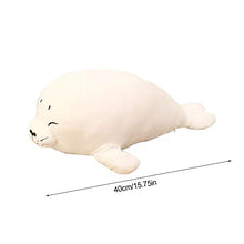 Peluche carino sigillo cuscino, carino sigillo farcito animale cotone peluche cuscino farcito morbido animale animale giocattolo morbido abbraccio cotone anima sigillo peluche farcito, 40 cm