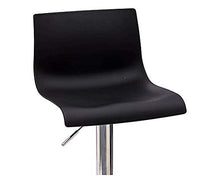 2 Sgabelli da Bar Cucina girevoli seduta nera regolabile in altezza 62-82 cm. con schienale e poggiapiedi