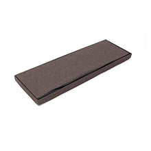 Relaxdays 10019049_93 Cassapanca Pouf Pieghevole, Tela, Marrone, 114.0x38.0x38.0 cm