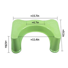 LZL Sgabello WC Sgabello Toilette vasino vasto Vaso Sgabello di aiuti Squat Sgabello adeguato Postura igienica per la Salute Vasino Tozzo (Color : Green, Dimensione : Conventional)