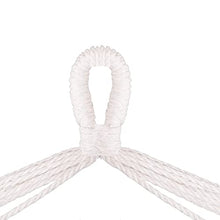 SPRINGOS Poltrona sospesa in tessuto con asta di espansione, 130 x 100 cm, cuscino da appendere, portata fino a 150 kg, altalena in cotone, amaca, giardino, casa (strisce marrone-nero-bianche)