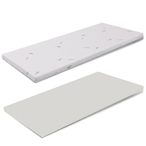 miasuite i sogni italiani Topper CORRETTORE in MEMORYFOAM per Materasso Singolo 90x190 Altezza 3 CM SFODERABILE Aloe Vera