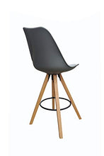 Homexperts Barhocker 2-er Set Inka Ideal für Ihren Wohn-und Essbereich Set di 2 sedie da Bar, Grigio, B 48.5, H 108.5, T 55 cm