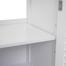Mendler Arredo bagno serie HWC-F75 MDF bianco 35x59x60cm mobile sotto lavabo