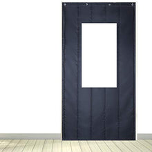 WUZMING Isolamento Termico Tenda A Prova di Vento Tenere Caldo Inverno Addensare Tenda Termica per Porta, per Corridoio Patio Porte, con Finestra Visiva