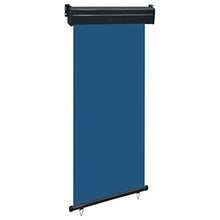 Tenda laterale per balcone, 100 x 250 cm, colore: blu