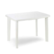 LNSTORE Tabella della Resina Bianca Quadrata 101x68x72cm Comodo e Durevole