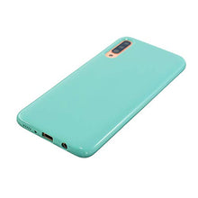 Custodia per Samsung Galaxy A7 2018 Cover, CrazyLemon Custodia protettiva antiurto per telefono sottile in silicone tinta unita con design in gelatina tinta unita - Cielo Blu
