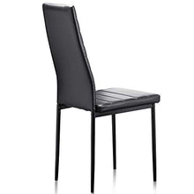 3327 - Sedie da pranzo dal design moderno in stile vintage, in noce massello e gambe in metallo, per cucina, soggiorno, sala da pranzo, caffetteria e altro