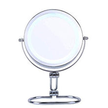Specchio per Il Trucco, Specchio da Tavolo , Viaggio , Specchio per Il Trucco con Luce a LED, con Interruttore, Lente d'Ingrandimento 10 Volte, Specchio per Il Trucco da appoggio