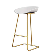 GYPPG Seggioloni per Ufficio dal Design Moderno - Sgabello Bar con Schienale Basso Base in Metallo con Schienale Basso - Seduta ergonomica in plastica