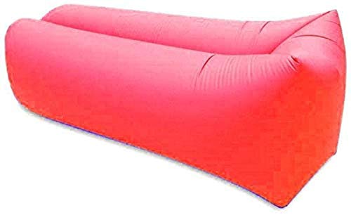 Lettino da Viaggio Auto Gonfiabile Letto all'aperto Pigro Gonfiabile Divano Air Divano Air Bag Base Portatile della Tasca Divano-Letto Camping Spiaggia Divano-Letto 5-12 (Color : Red)