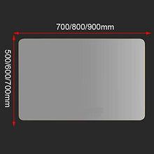Specchio Specchio Grande, Specchio da Bagno Illuminato a LED, Specchio cosmetico Rettangolare Senza Cornice, Pulsante a sfioramento retroilluminato 500x700mm