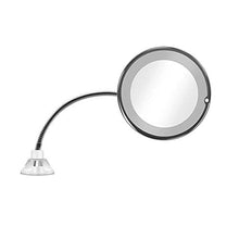 BD.Y Specchi per Trucco 360 ° Specchio di cortesia 10X LED Specchio Rotante Flessibile Specchio ingranditore con Forte Ventosa