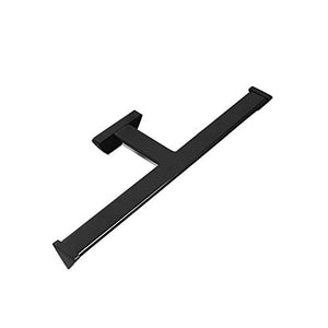 WLVG Portasciugamani Portasciugamani in Rame Cromato Portasciugamani Nordico a Forma di T Portasciugamani bilaterale Supporto per Asciugamani da Parete per Bagno in Grassetto (Colore: Nero)