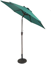 SHANCL Ombrellone Outdoor Proteggere Ombrelloni oslash;7ft Patio Mercato Umbrella - Giardino all'aperto ombrellone Tavolo w Regolazione/Tilt (Color : Dargreen)