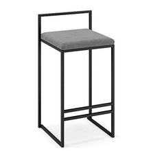 mobili Moderni Sgabelli da Bar da 65 cm (26") con Schienale e poggiapiedi in Metallo, Sgabello da Cucina Rivestito in Velluto Sedia da Bar dal Design Moderno Sgabello Sgabello da bistrot Mobili per