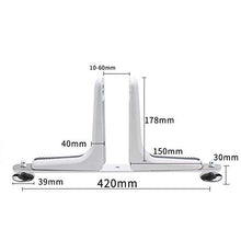 BIN Office Desk Divisore Morsetto Supporto Schermo Mobile Lega di Alluminio Mobile Piedi a mensola Equilibrio Schermo Piedi Schermo Fisso,Argento