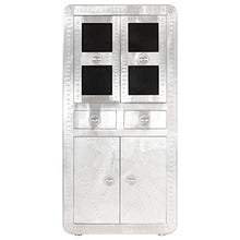 vidaXL Legno Massello di Mango Credenza Alta Aviator Madia Mobile Armadietto Armadio Mobiletto Alto Portaoggetti Cassa Cassapanca 95x42x192 cm