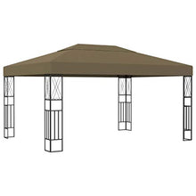 vidaXL Gazebo 3x4 m Grigio Talpa in Tessuto