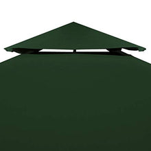 vidaXL Copertura Impermeabile Verde 3x3m Ricambio Tetto Gazebo Tenda Chiosco