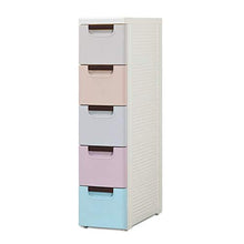 BUDBYU Armadio Laterale Stretto, Armadio Laterale Trapuntato Armadio cassettiera Armadio Bambino Armadio da Cucina cassettiera da Bagno risparmia Spazio