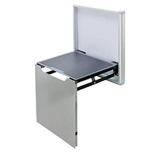 Sgabello pieghevole Sgabello pieghevole nascosto Sgabello per il cambio delle scarpe Sgabello pieghevole a parete Sedia da ingresso Sgabello da bagno Sgabello pieghevole multifunzionale Argento Bian