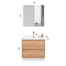 GOOM Set di mobili da bagno, lavabo con mobile base e specchio da bagno opzionale. Lavabo con mobile di base nelle dimensioni: 600, 900, 1200mm.