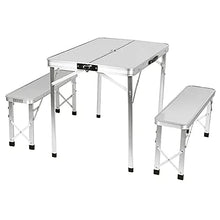 HANYF Tavolo da Picnic All'aperto Pieghevole, Tuta da Sedie Scrivania Portatile, Mobili Computer Ultra Leggero Alluminio Alpinnico Tavolo da Picnic,B