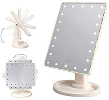Specchio Specchi da Trucco Lampione Ampio, vanità per Trucco con 22 luci a LED, schermata pressa Dimmable a 360 ° Rotazione